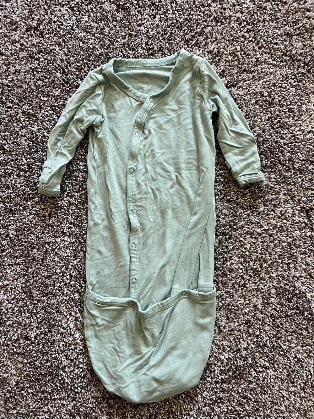 Kyte BABY Sage Green Long Sleeve Sleep Sack Gown